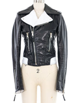 2006 Balenciaga Colorblock Leather Motorcycle Jacket Jacket arcadeshops.com