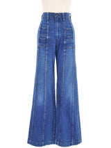 1970s Wrangler 4 Pocket Flared Jeans Bottom arcadeshops.com