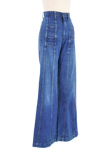 1970s Wrangler 4 Pocket Flared Jeans Bottom arcadeshops.com