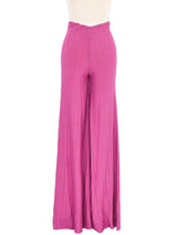 1970s Missoni Magenta Jacquard Knit Palazzo Pants Bottom arcadeshops.com