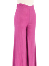 1970s Missoni Magenta Jacquard Knit Palazzo Pants Bottom arcadeshops.com