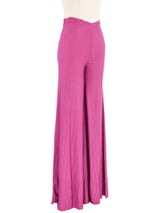 1970s Missoni Magenta Jacquard Knit Palazzo Pants Bottom arcadeshops.com