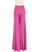 1970s Missoni Magenta Jacquard Knit Palazzo Pants Bottom arcadeshops.com