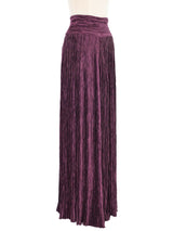 Mary McFadden Plum Plisse Palazzo Pants Bottom arcadeshops.com