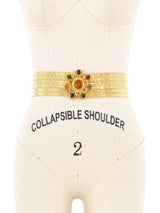 1996 Chanel Gripoix Buckle Metal Mesh Belt Accessory arcadeshops.com