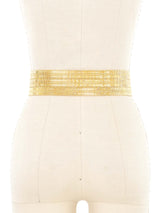 1996 Chanel Gripoix Buckle Metal Mesh Belt Accessory arcadeshops.com