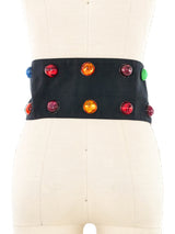 1989 Yves Saint Laurent Jeweled Waist Belt Accessory arcadeshops.com