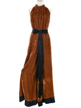 1970s Donald Brooks Velvet Jumpsuit Jumpsuit arcadeshops.com