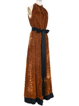 1970s Donald Brooks Velvet Jumpsuit Jumpsuit arcadeshops.com