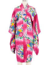 Fuchsia Floral Kimono Jacket arcadeshops.com