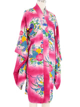 Fuchsia Floral Kimono Jacket arcadeshops.com