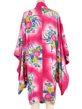 Fuchsia Floral Kimono Jacket arcadeshops.com
