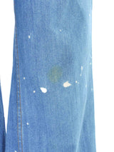 Bleach Stained Flared Jeans Bottom arcadeshops.com