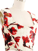 2019 Vivienne Westwood Floral Velvet Corset Top arcadeshops.com