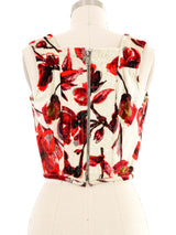 2019 Vivienne Westwood Floral Velvet Corset Top arcadeshops.com