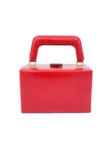 1950s Red Vinyl Box Bag Accessory arcadeshops.com
