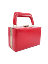 1950s Red Vinyl Box Bag Accessory arcadeshops.com