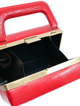 1950s Red Vinyl Box Bag Accessory arcadeshops.com