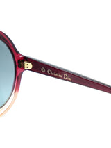 Dior Bianca Wine Red Butterfly Sunglasses Accessory arcadeshops.com