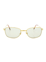 1980s Cartier Aube 54-19 Gold Sunglasses Accessory arcadeshops.com
