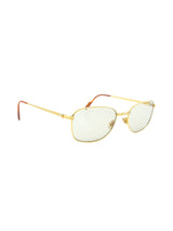1980s Cartier Aube 54-19 Gold Sunglasses Accessory arcadeshops.com
