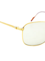 1980s Cartier Aube 54-19 Gold Sunglasses Accessory arcadeshops.com