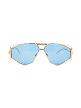 Cazal Model 956 Goldtone Cutout Sunglasses Accessory arcadeshops.com