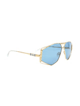 Cazal Model 956 Goldtone Cutout Sunglasses Accessory arcadeshops.com