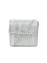 Whiting and Davis Silver Metal Mesh Box Bag Accessory arcadeshops.com
