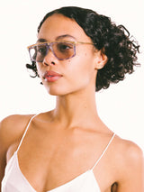 Cazal Blue Striated Crystal and Goldtone Sunglasses Accessory arcadeshops.com