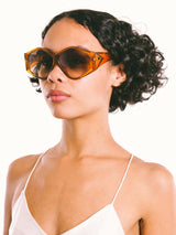 1980s Christian Dior Translucent Amber Sunglasses Accessory arcadeshops.com