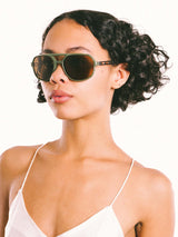 1960s Green Aviator Sunglasses Accessory arcadeshops.com