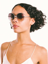 Neostyle Silver Butterfly Sunglasses Accessory arcadeshops.com