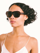 Grey Ant Brown Square Frame Sunglasses Accessory arcadeshops.com