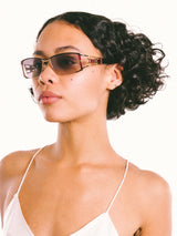 Cazal Thin Cutout Frame Sunglasses Accessory arcadeshops.com