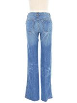 Roberto Cavalli Crystal Embellished Jeans Bottom arcadeshops.com