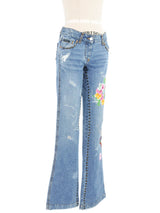 2006 Dolce & Gabbana Dragon Embroidered Jeans Bottom arcadeshops.com