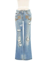 Dolce & Gabbana Grommet Embellished Jeans Bottom arcadeshops.com
