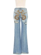 Dolce & Gabbana Grommet Embellished Jeans Bottom arcadeshops.com