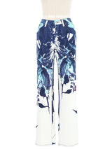 Just Cavalli Orchid Printed Jeans Bottom arcadeshops.com