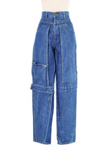 Guess Wide Leg Utility Jeans Bottom arcadeshops.com