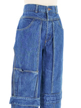 Guess Wide Leg Utility Jeans Bottom arcadeshops.com