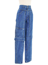 Guess Wide Leg Utility Jeans Bottom arcadeshops.com