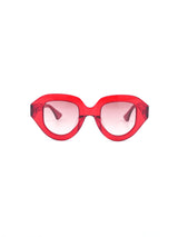 Lula Pace DOT 04 Red Translucent Sunglasses Accessory arcadeshops.com