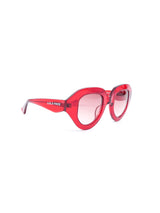 Lula Pace DOT 04 Red Translucent Sunglasses Accessory arcadeshops.com