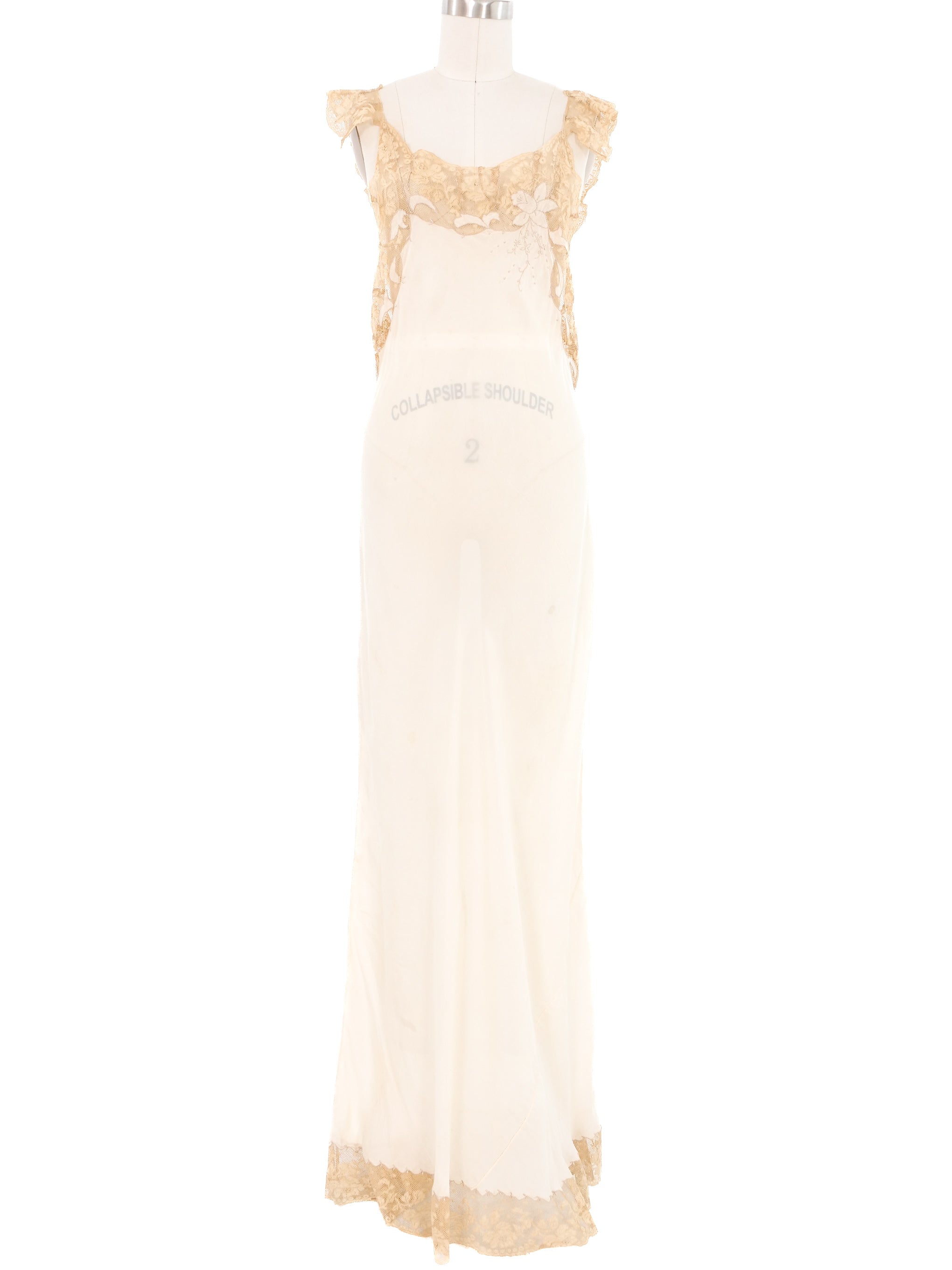Delicate Embroidered Mesh Slip Dress