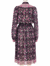 Rusum Sahni Indian Silk Floral Dress Dress arcadeshops.com