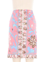 1960s Emilio Pucci Floral Printed Slip Skirt Bottom arcadeshops.com
