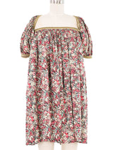2007 Junya Watanabe Comme des Garcons Chain Trim Floral Shrug Dress Dress arcadeshops.com
