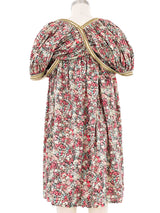 2007 Junya Watanabe Comme des Garcons Chain Trim Floral Shrug Dress Dress arcadeshops.com
